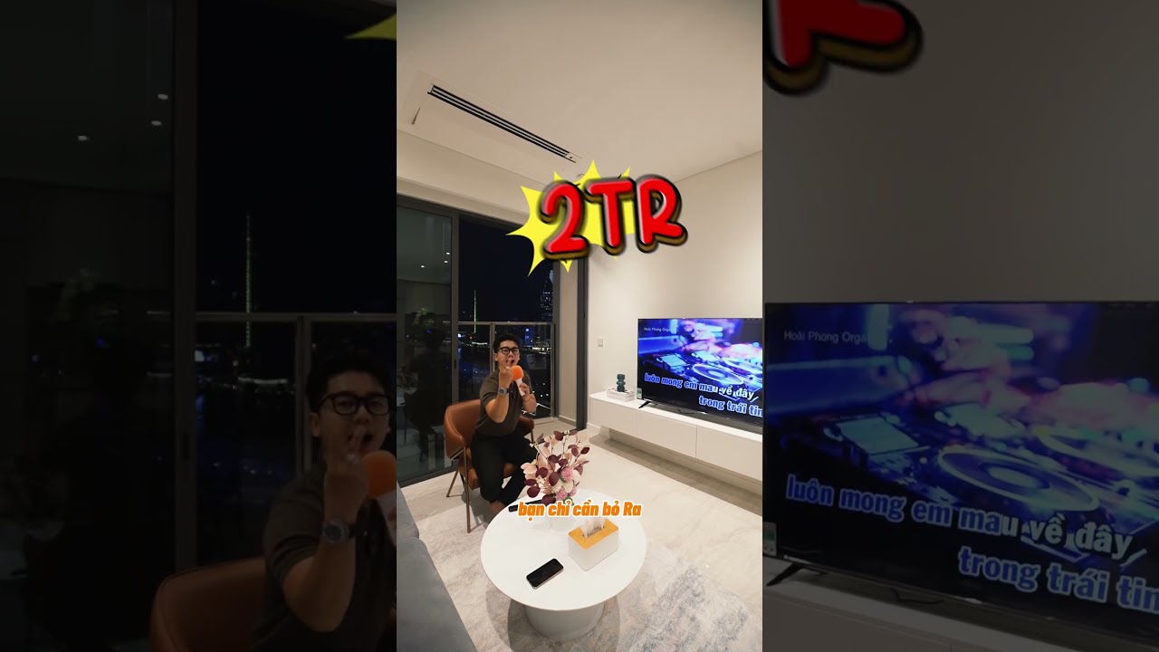 View ban đêm siêu đẹp của căn lầu cao 2x tháp A, căn 07 the Opera Thủ Thiêm