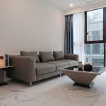 Phòng khách tại căn hộ 3 phòng ngủ The Galleria