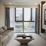 Phòng khách tại căn hộ The Galleria Metropole