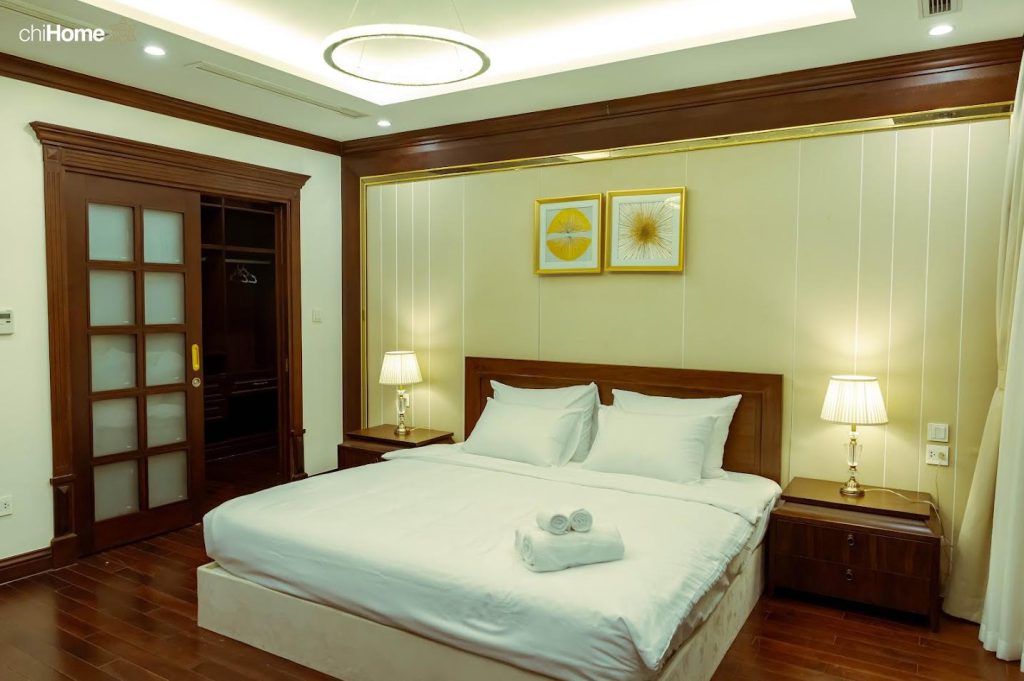 Một phòng ngủ trong Biệt thự VinHomes Victoria Golden River