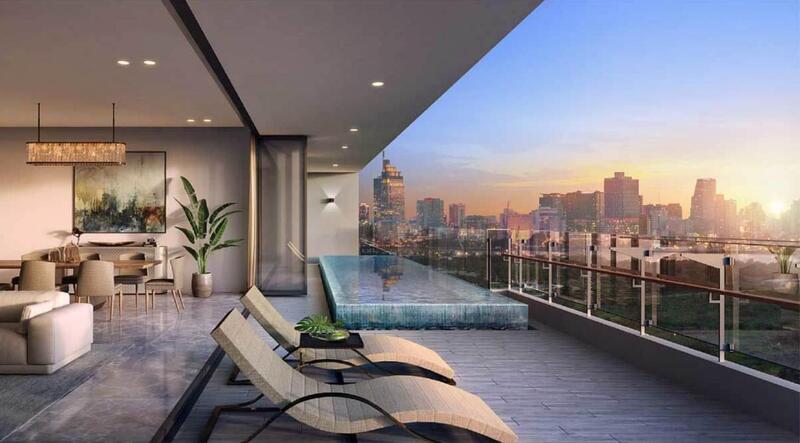 Căn hộ Sky Villa với hồ bơi, sân vườn và tầm nhìn rộng lớn