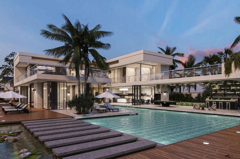 Biệt thự đơn lập thường được xây dựng trên mảnh đất trống với 4 mặt thoáng