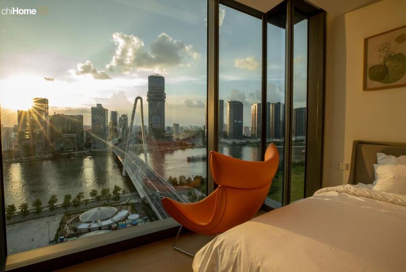 Phòng ngủ cao cấp view cầu Ba Son tuyệt đẹp