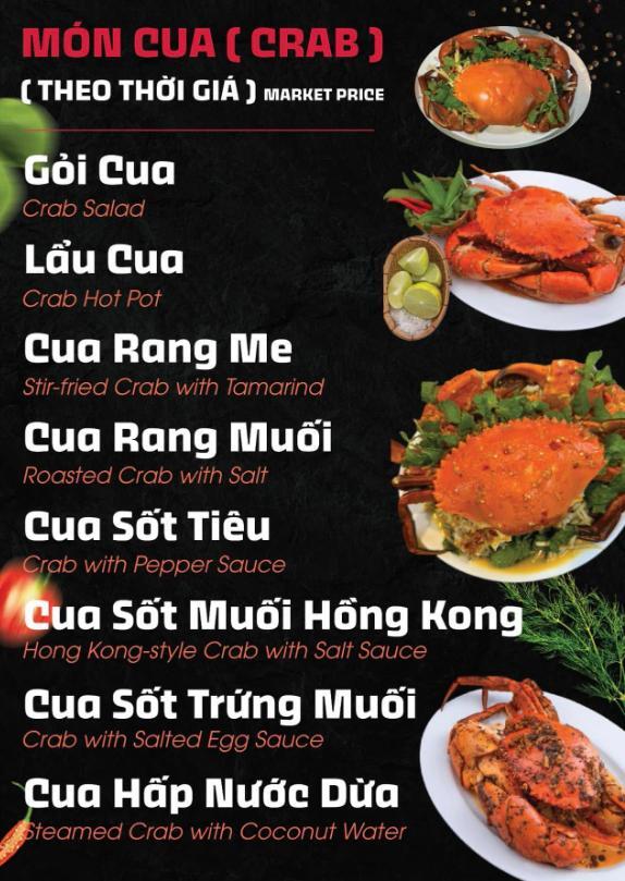 Lẩu Cua Khôi - Quán ăn Quận 1 có đa dạng các món cua 