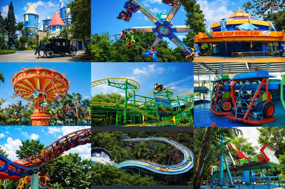 Công viên văn hóa Đầm Sen có rất nhiều các trò chơi thú vị